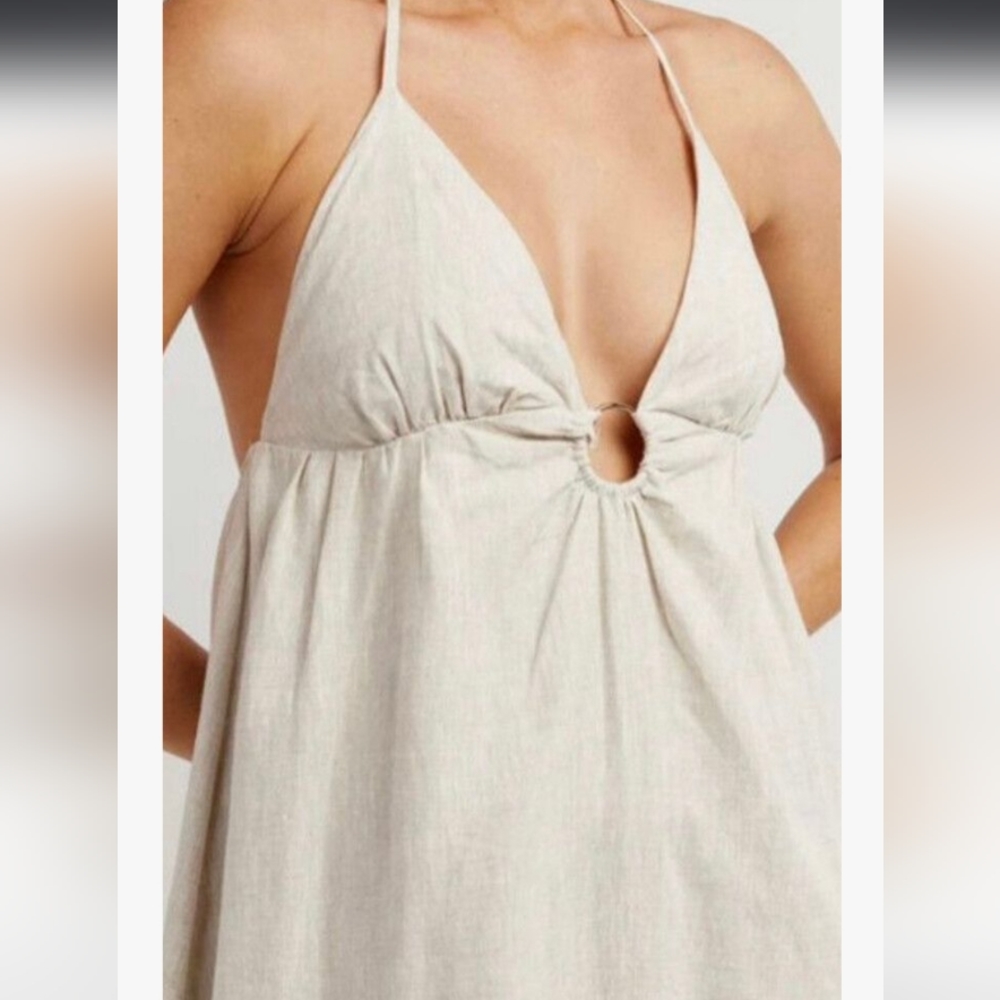 DISSH Cream Halter Top